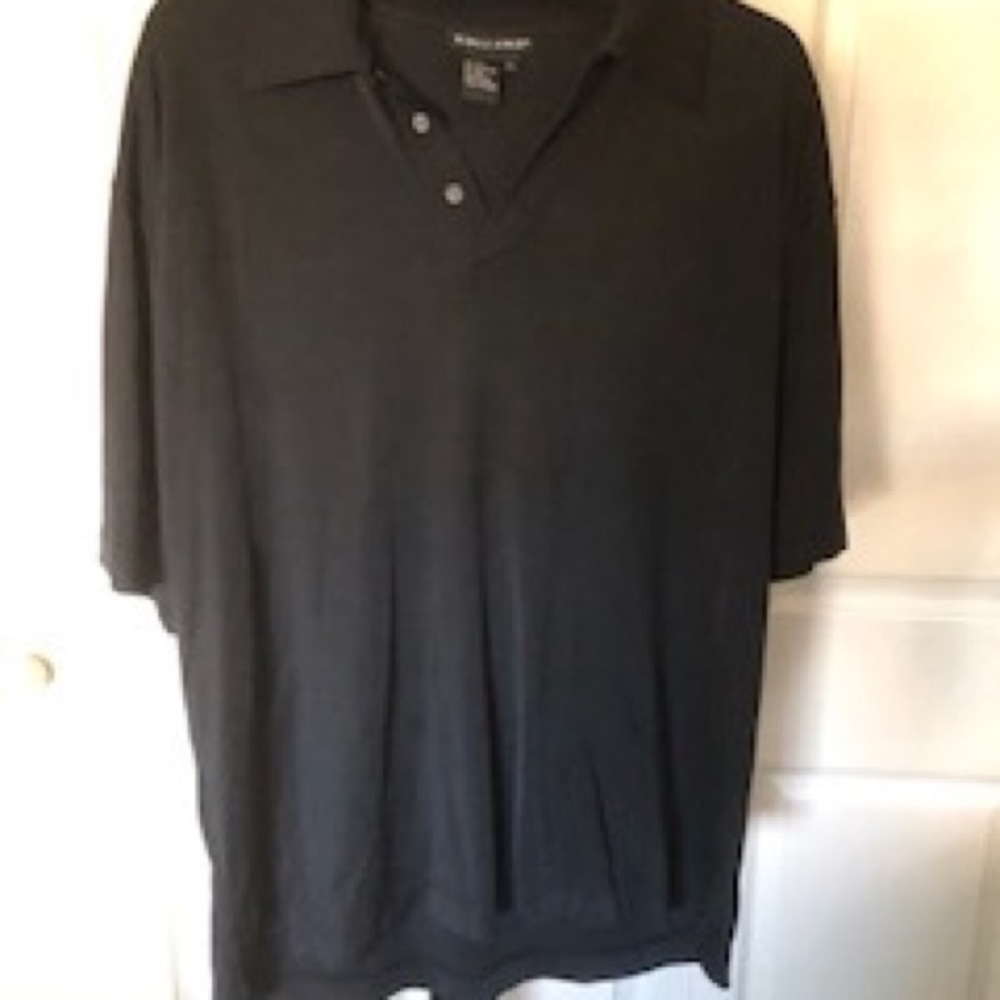 Rare Tulliano mens silk polo black large so soft